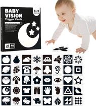 Cartão Estimulador Visual Bebê - 0 A 3 Meses - Tatu-Bola Store