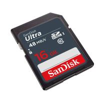 Cartão Flash de Memória SanDisk Ultra 16GB SD SDHC Classe 10 Cartão Flash de Memória SanDisk Ultra 16GB SD SDHC Classe 10