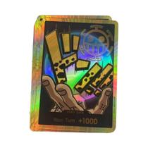 Cartão Gold Don PRB-01 Super Parallel Foil NM De One Piece TCG - Zoro, Perona, Trafalgar Law -