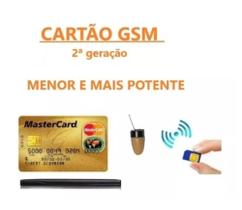 Cartão Gsm Espião C/ Fone Micro Ponto Eletrônico Invisível - OEM