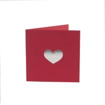 Cartão ícone coração vermelho