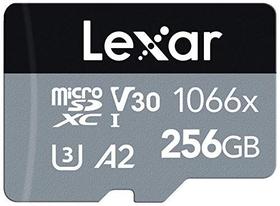 Cartão Lexar 256GB MicroSDXC UHS-I SILVER - até 160MB/s - Câmeras, Drones, Smartphones