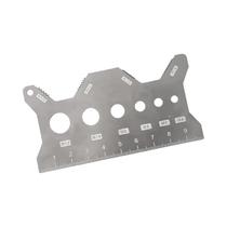 Cartão Medidor De Rosca De Parafuso De Aço Inoxidável Dupla Face Portátil Para Verificação De Porcas