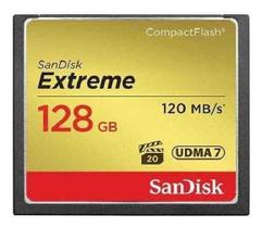 Cartão Memória 128Gb Compact Flash Sandisk Cf Extreme 120Mbs