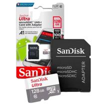 Cartão Memória 128Gb Micro Sd Ultra Sandisk 100%