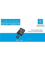 Cartao Memoria 16GB + adaptador Micro SDHC Multilaser MC110