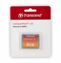 Cartao Memoria Compact Flash CF 8GB Transcend 133x