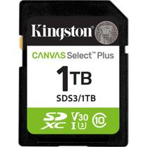 Cartão memória kingston sd xc 1tb 150mb/s uhs-i v30 sds3/1tb