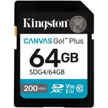 Cartão memória kingston sd xc 64gb 200mb/s uhs-i v30 sdg4/64gb