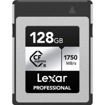 Cartão memória lexar cfexpress 128gb type b 1750mb/s silver lcxexsl128g-rneng