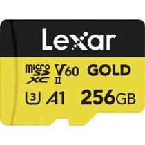 Cartão memória lexar micro sd xc 256gb 280mb/s uhs-ii v60 lmsgold256g-bnnng