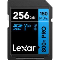 Cartão memória lexar sd xc 256gb 150mb/s uhs-i v30 pro lsd0800p256g-bnnnu