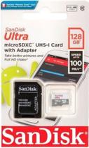 Cartão Memoria Micro Sd Card Sandisk 128gb Ultra Classe 10 ORIGINAL