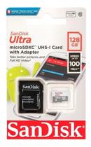 Cartão Memória Micro Sd Sandisk 128gb Classe 10 Ultra