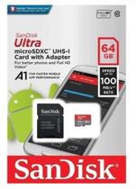Cartão Memória Micro Sd Sandisk 64gb Classe 10 Ultra