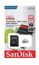 Cartão Memória Micro Sdxc Sandisk 64gb Ultra Com Adaptador