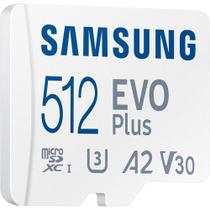 cartao memoria SAMSUNG Micro SDXC EVO U3 4k 130mb/s 512gb - mundomix
