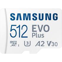 Cartão Memoria Samsung Micro Sdxc Evo U3 4K 130Mb/S 512Gb
