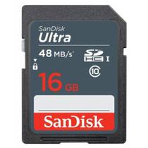 Cartão Memória Sandisk 16Gb Sdhc Classe 10 Ultra 48Mbs