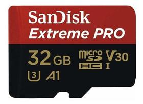 Cartão memória sandisk extreme pro micro sd hc 32gb 100mb/s Cartão memória sandisk extreme pro micro sd hc 32gb 100mb/s