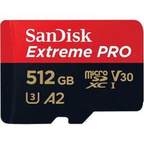 Cartão memória sandisk extreme pro micro sd xc 512gb 200mb/s