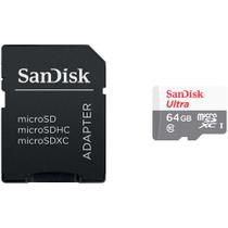 Cartão memória sandisk micro sd xc 64gb 100mb/s uhs-i sdsqunr-064g