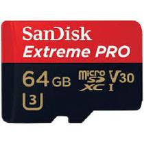 Cartão Memória Sandisk Microsdhc 64Gb Extreme Pro U3 4K Cartão Memória Sandisk Microsdhc 64Gb Extreme Pro U3 4K