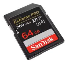 Cartão Memória Sandisk Sd Xc 64gb Extreme Pro 200 Mb/s