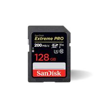 cartao memoria sandisk sdxc extreme pro u3 4k 200mb/s 128gb