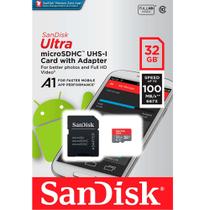 Cartão Memória Sandisk Ultra 32gb 100mb/s Classe 10 Microsd