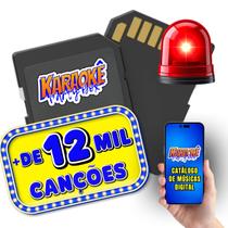 Cartão Memória SD 12 Mil Músicas Compatível Com Karaokê Party Box, Basta Plugar e Usar, ORIGINAL Cartão Memória SD 12 Mil Músicas Compatível Com Karaokê Party Box, Basta Plugar e Usar, ORIGINAL