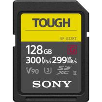 Cartão Memória SDXC 128Gb Sony Tough SF-G Series UHS-II / V90 / U3 de 300MB/s (SF-G128T/T1)