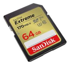 Cartão Memória Sdxc 64gb Sandisk Extreme 170mb/s Lacrado