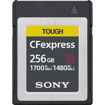 Cartão memória sony cfexpress 256gb type b tough 1700mb/s