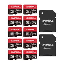 Cartão Micro SD EASTBULL 16 GB, pacote com 10 vídeos Full HD de 90 MB/s