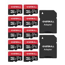 Cartão Micro SD EASTBULL 32GB x 10 com adaptadores de vídeo Full HD Cartão Micro SD EASTBULL 32GB x 10 com adaptadores de vídeo Full HD