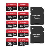 Cartão Micro SD EASTBULL 8GB, pacote com 10 vídeos Full HD de 90 MB/s