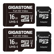 Cartão Micro SD Gigastone 16GB (2 Unidades) - 85 MB/s - Vídeo FHD Cartão Micro SD Gigastone 16GB (2 Unidades) - 85 MB/s - Vídeo FHD