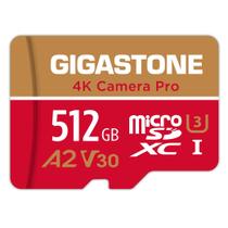 Cartão Micro SD Gigastone 512GB 4K Camera Pro A2 V30 Classe 10