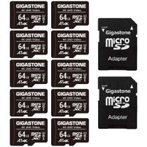 Cartão Micro SD Gigastone 64GB (10 Unidades) - 90 MB/s - 4K UHD