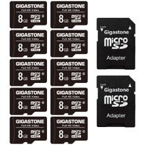 Cartão Micro SD Gigastone 8GB (10 Unidades) - 85 MB/s - Full HD