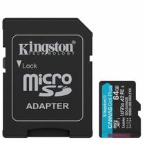 Cartão Micro Sd Kingston 64gb Canvas Go Plus 200mb/s U3 V30 A2 Cartão Micro Sd Kingston 64gb Canvas Go Plus 200mb/s U3 V30 A2