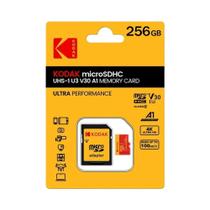 Cartão Micro SD Kodak 64GB/128GB/256GB - Classe 10 U3 - Para Smartphones, Tablets e Câmeras