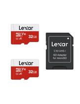 Cartão Micro SD Lexar 32GB, pacote com 2 adaptadores de até 100MB/s Cartão Micro SD Lexar 32GB, pacote com 2 adaptadores de até 100MB/s