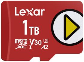 Cartão Micro SD Lexar de 1 TB Play UHS-I C10 U3 V30 A2 Full HD 4K