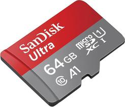 Cartao Micro Sd Sdxc Sandisk Ultra 64Gb C10 A1 100Mb/S