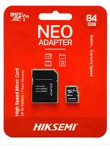 Cartão MicroSD Hiksemi Neo 64GB 92MB/s Classe 10 V10 A1 com Adaptador SD Cartão MicroSD Hiksemi Neo 64GB 92MB/s Classe 10 V10 A1 com Adaptador SD