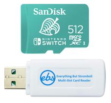 Cartão microSD SanDisk 512GB para Nintendo Switch/Nintendo Switch Lite