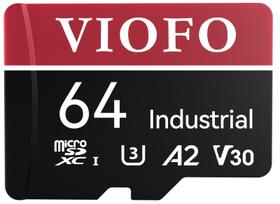 Cartão microSD VIOFO 64GB Industrial - Classe U3 A2 V30 com Adaptador