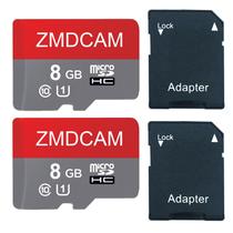 Cartão microSD ZMDCAM 8 GB (2 unidades) UHSI C10 A1 com adaptador Cartão microSD ZMDCAM 8 GB (2 unidades) UHSI C10 A1 com adaptador